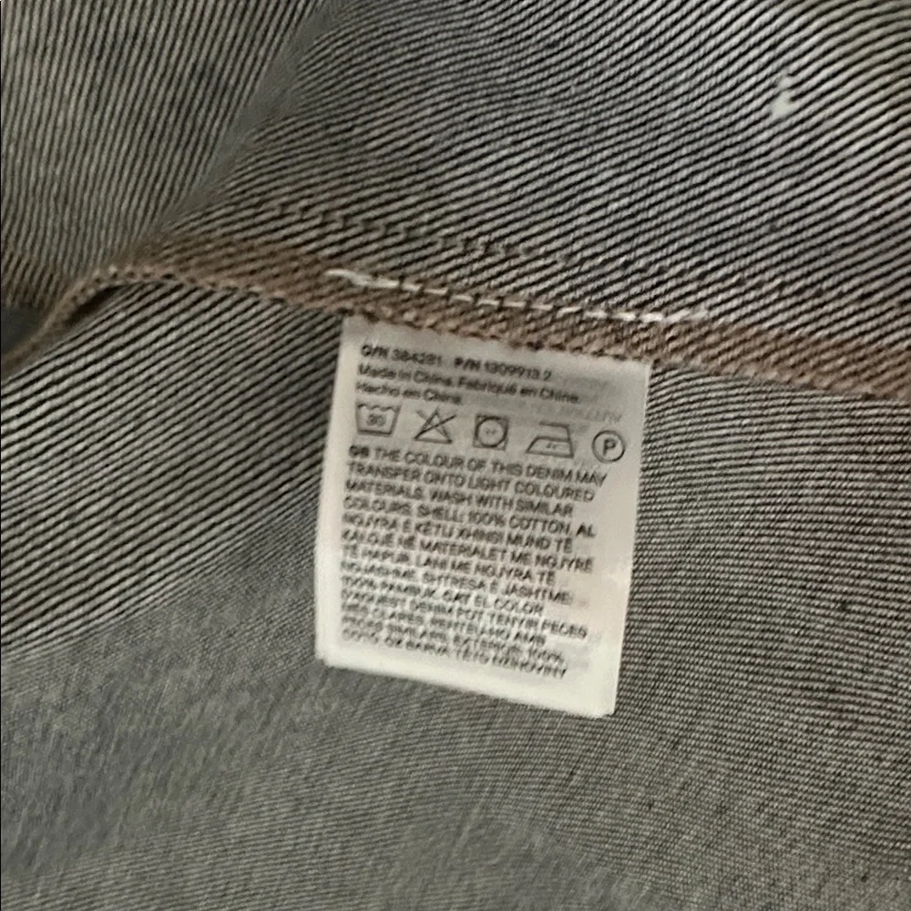 NWT! H&M EuropeDark Blue Denim Cape Jacket — Large - Picture 3 of 7